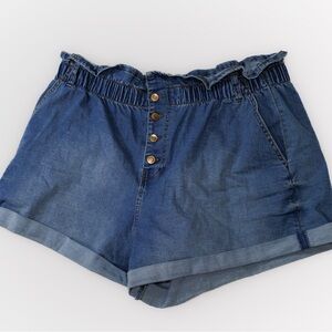 No Boundaries Dark Blue Jean Shorts